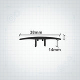 Προφίλ Παρκέ - Laminate Για Μεγάλη Βάση Ισόπεδο 38mm 2.75mtr ΑΣΗΜΙ
