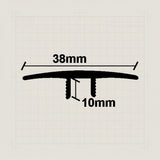 Προφίλ Παρκέ - Laminate Για Μεγάλη Βάση Ισόπεδο 38mm 2.75mtr ΧΡΥΣΟ