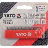 Yato YT-0470 Επαγγελματικές Μύτες Pozidrive Set 10 Τεμαχίων Pz.1