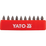 Yato YT-0474 Συλλογή Μύτες Philips Ph.1 x 25mm Σετ 10 Τεμ