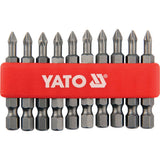 Yato YT-0477 Συλλογή Μύτες Phillips (Σταυρού) Ph.1 x 50mm Σετ 10 Τε
