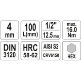 Yato YT-4390 Συλλογή Διαμαντοτρύπανα Μπετόν Τούβλων Δομικών Σετ 7 Τεμ