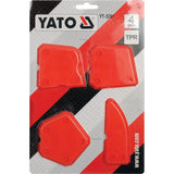 Yato YT-5261 Εργαλεία Σπάτουλες Λείανσης Αρμών Σιλικόνης Σετ 4 Τεμ