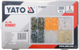 Yato YT-06651 Κλιπς Αυτοκινήτου Renault Σετ 300 τεμ