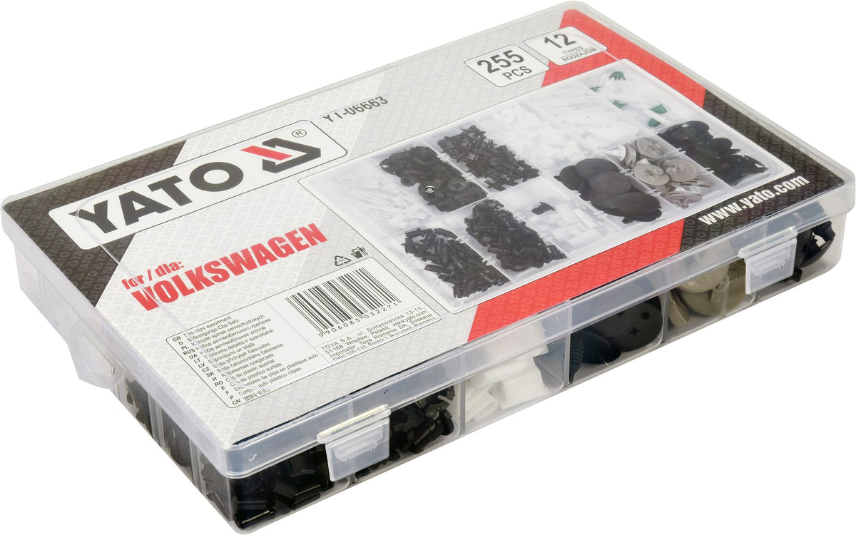 Yato YT-06663 Κλιπς Αυτοκινήτου VOLKSWAGEN Σετ 255 Τεμ