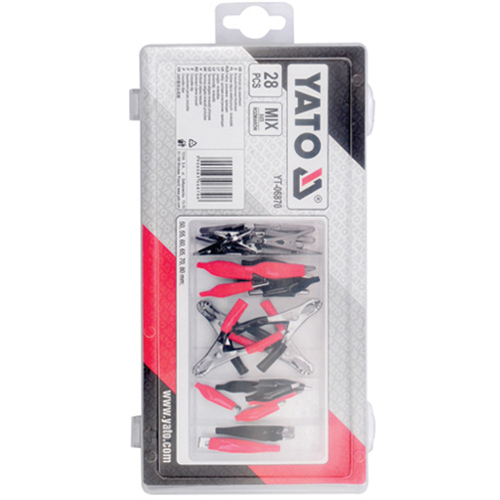Yato YT-06870 Ακροδέκτες Κροκοδειλάκια Σετ 28 Τεμάχια