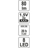 Yato YT-08514 Φακός Χειρός Επιθεώρησης & Εργασίας Στυλό 80 Lumens