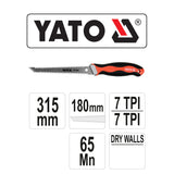 Yato YT-31343 Πριόνι Γυψοσανίδας - Ξύλου - Πλαστικών Τριπλής Κοπής 315mm