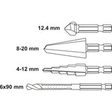 Yato YT-44705 Συλλογή Κοπτικά Μετάλλων HSS Σετ 4 Τεμ