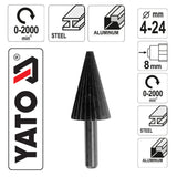 Yato YT-61700 Ράσπα Λείανσης Καθαρισμού Επεξεργασίας Για Ξύλο Πλαστικό Κωνική 4-24mm