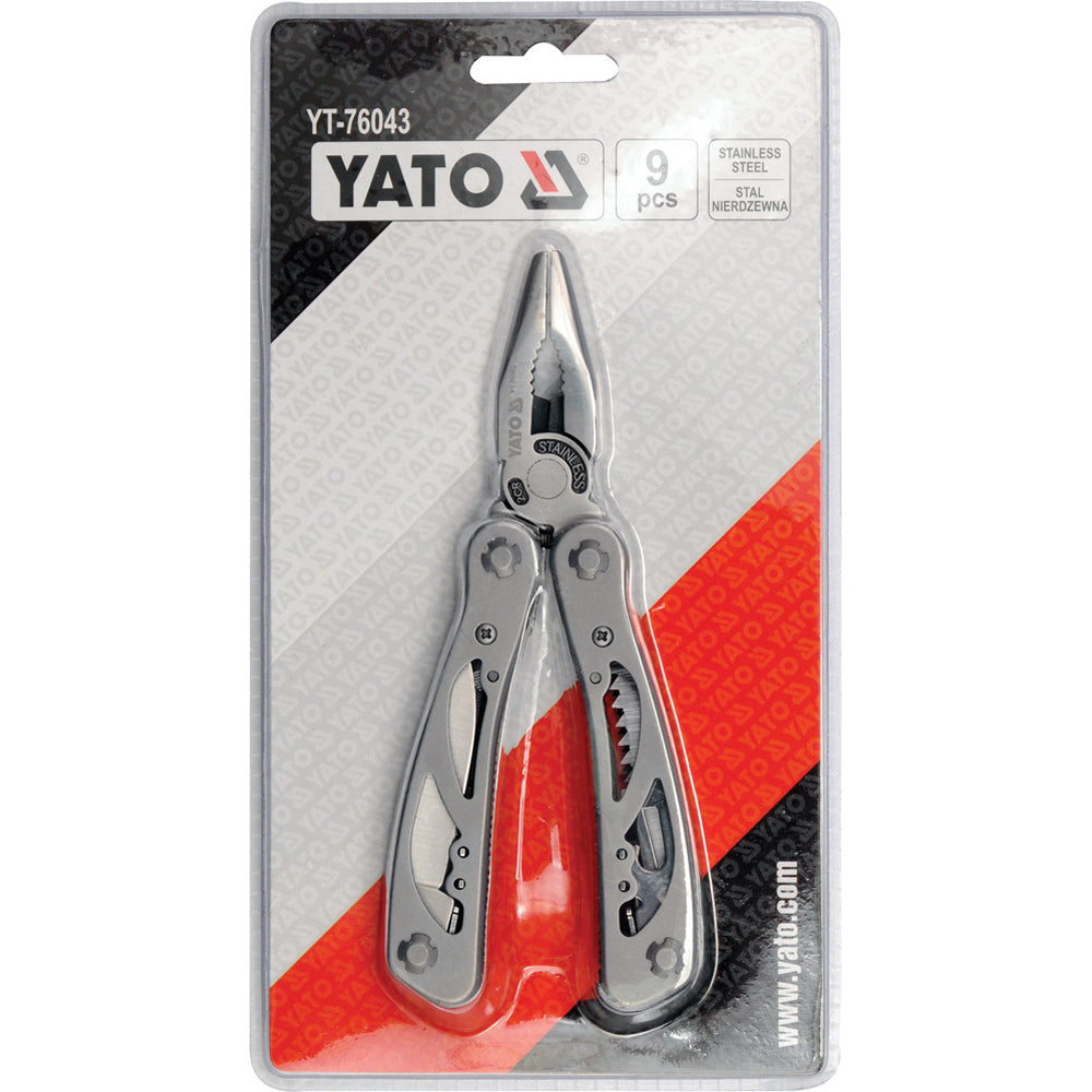 Yato YT-76043 Πολυεργαλείο 9 Χρήσεων Ανοξείδωτο Σε Υφασμάτινη Θήκη