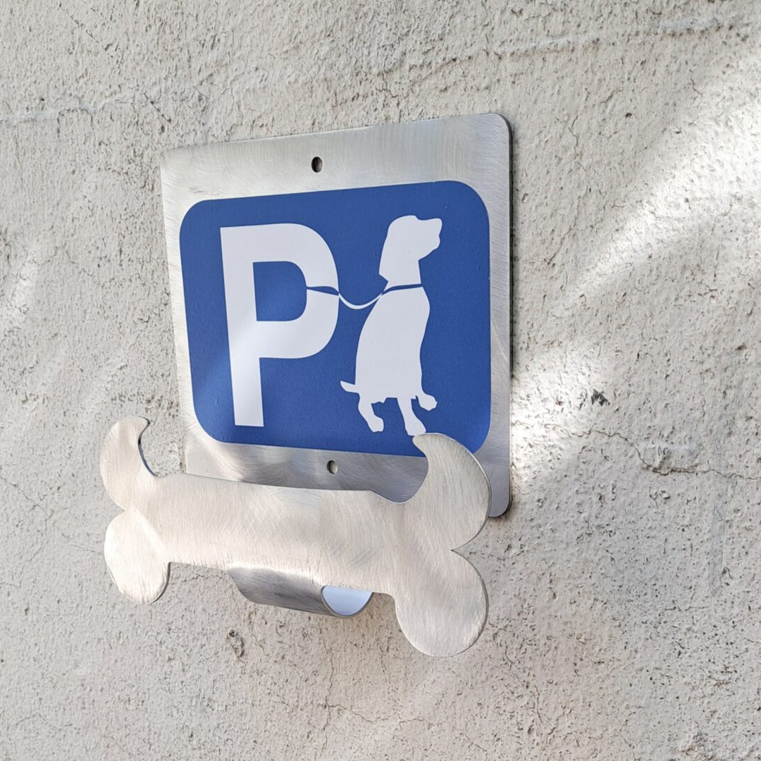Πινακίδα Σήμανσης "Πάρκινγκ Σκύλου - Dog Parking" Ανοξείδωτη 200mm x 300mm