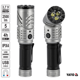 Yato YT-085613 Φακός Επαναφορτιζόμενος 2500Lm