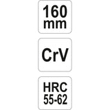 Yato YT-6600 Πένσα Γενικής Χρήσης Chrome Vanadium 160mm