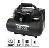 Yato YT-23242 Επαγγελματικός Αεροσυμπιεστής Μπαταρίας 6Ltr 36V (18V*2) SOLO