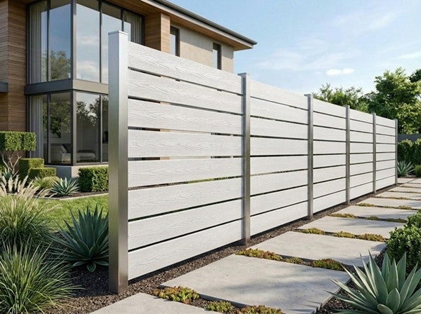 WPC Περίφραξης Premium White 25130 120x20mm 3.6mtr