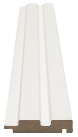 Πηχάκι Διπλό Τελειώματος Για 3D Wall Panel MDF Beat ST 502040 White 16mm x 77mm 2.75mtr