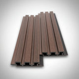 3D WPC Συνθετικό Panel 2ης Γενιάς Με Πηχάκια 5530 COFFEE 25mm x 147.5mm 2.9mtr