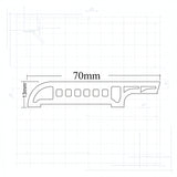 Βινυλικό Περβάζι (Σοβατεπί) Δαπέδων LVT MOCHA OAK 68753 BASIC 70mm 2.4mtr
