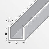 Προφίλ U Πλαστικό PVC Λευκό 10x18x1mm 2mtr
