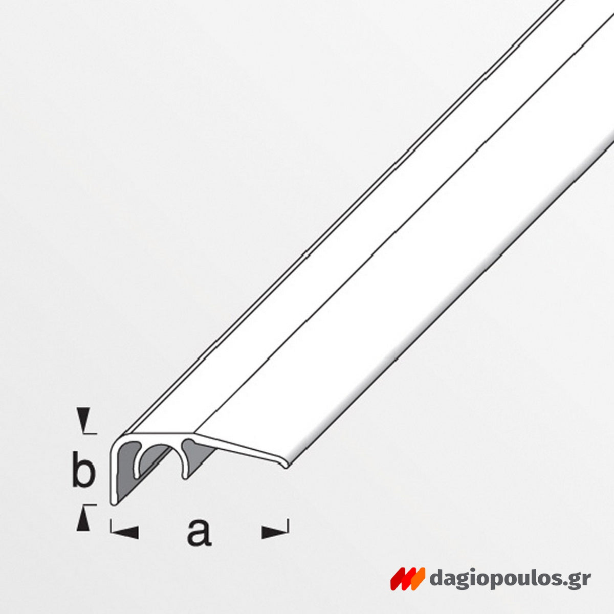 Προφίλ Τελείωμα Δαπέδου Αλουμινίου Clipstech 32mm x 12.5mm ΔΡΥΣ