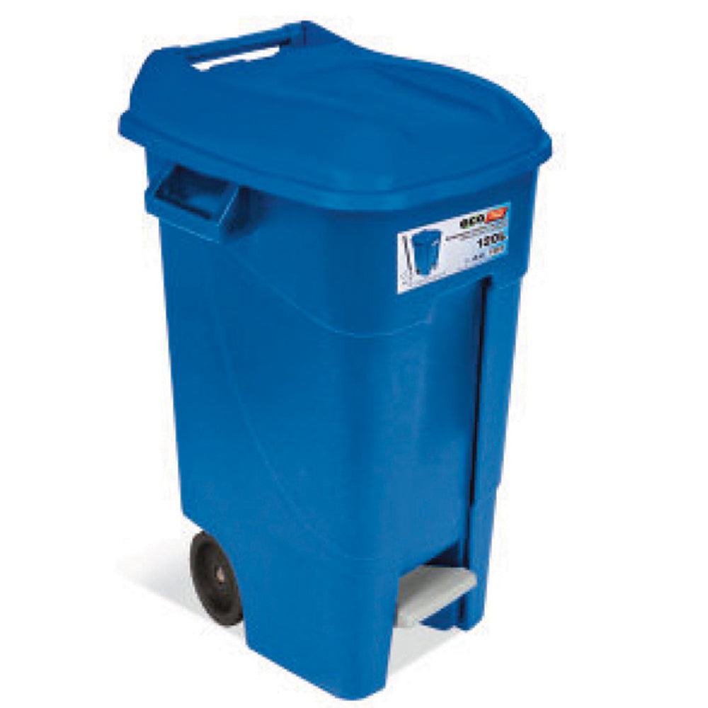 TAYG ECO 443022 Κάδος Απορριμμάτων Με Πεντάλ & Ρόδες 120Ltr ΜΠΛΕ