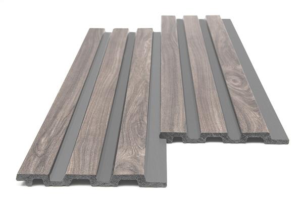 3D PS Panel Με Πηχάκια Piano 00 WALNUT/DARK GREY 122x12mm 2.9mtr