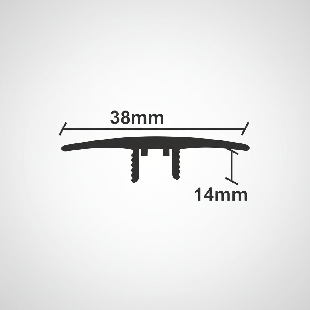 Προφίλ Παρκέ - Laminate Για Μεγάλη Βάση Ισόπεδο 38mm 2.75mtr ΧΡΥΣΟ