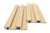 3D PS Wall Panel Residence 04 White Oak Με Πηχάκια 122x21mm 2.9mtr