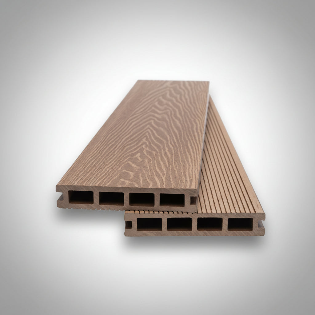 WPC Συνθετικό Δάπεδο DECK 80155 TEAK 25x146x3600mm Νέας Γενιάς