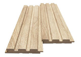 3D Wall Panel MDF Wave Standard 501050 Sonoma Oak Με Πηχάκια 2750mm x 119mm x 16mm