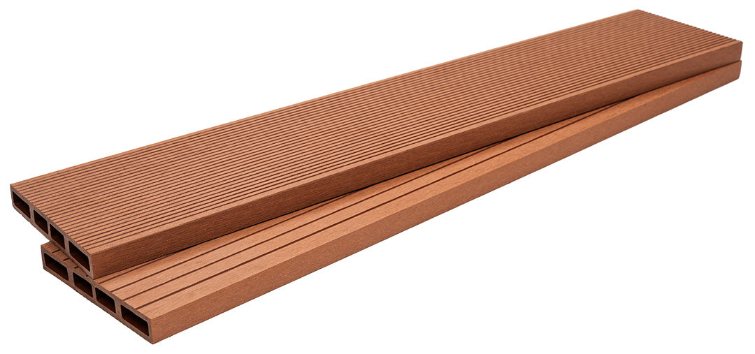 WPC Περίφραξης Διπλής Όψης 40 Light Brown 140x20mm 3.6mtr