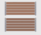 WPC Περίφραξης Διπλής Όψης 40 Light Brown 140x20mm 3.6mtr