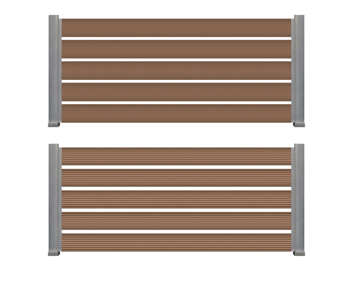 WPC Περίφραξης Διπλής Όψης 150 Natural Oak 140x20mm 3.6mtr