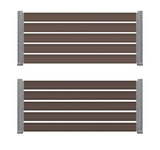 WPC Περίφραξης Διπλής Όψης 110 Dark Brown 110x20mm 3.6mtr