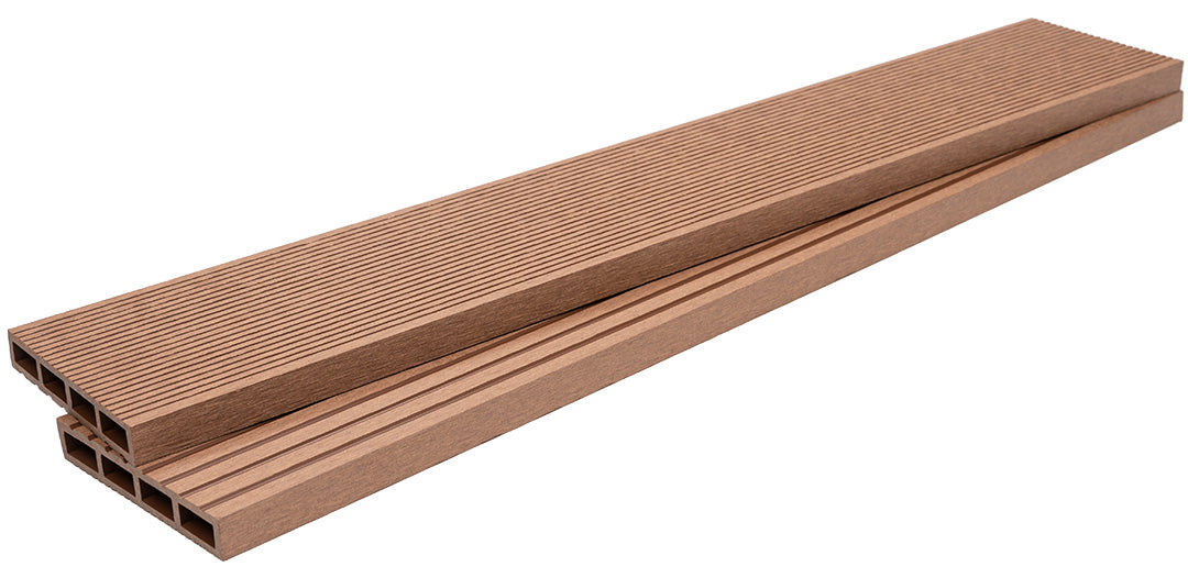 WPC Περίφραξης Διπλής Όψης 50150 Teak 120x20mm 3.6mtr