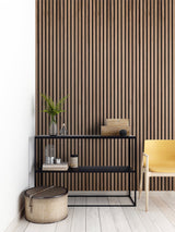 3D WPC Συνθετικό Panel 2ης Γενιάς Με Πηχάκια 8530 Dark Brown 25mm x 176.5mm 2.9mtr
