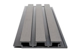 3D WPC Συνθετικό Panel 2ης Γενιάς Με Πηχάκια 8550 Light Grey 25mm x 176.5mm 2.9mtr