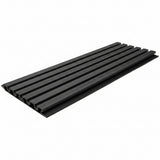 3D WPC Συνθετικό Panel 2ης Γενιάς Με Πηχάκια 5570 Dark Grey 25mm x 147.5mm 2.9mtr
