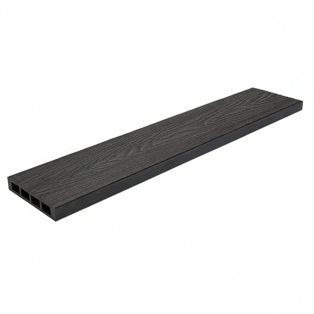 WPC Περίφραξης Νέας Γενιάς 3D Νερά Ξύλου 9050 Dark Grey 120x20mm 3.6mtr