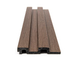 3D PS Wall Panel Residence 08 Dark Brown Oak Με Πηχάκια 122x21mm 2.9mtr