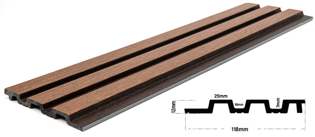 3D PS Panel Με Πηχάκια Piano 11 122x12mm 2.9mtr