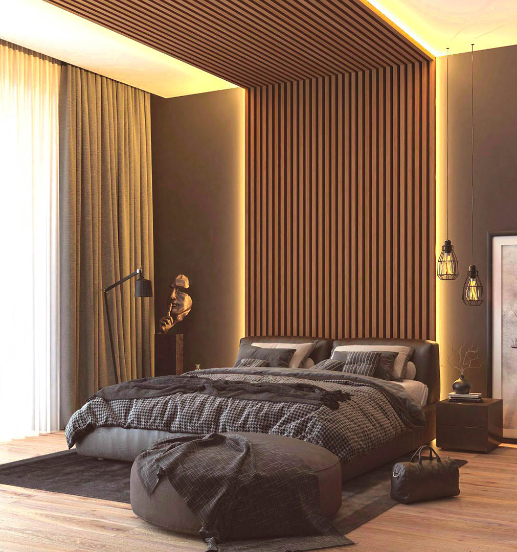 3D PS Panel Με Πηχάκια Piano 11 122x12mm 2.9mtr