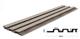 3D PS Panel Με Πηχάκια Piano 02 122x12mm 2.9mtr