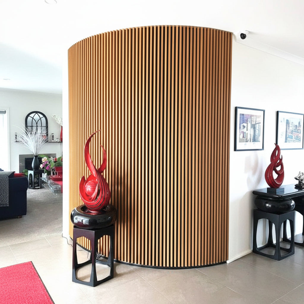 Acoustic 3D Wall Panel COMFORT 8090 PECAN 9x600x2780mm