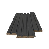 Πηχάκι Διπλό Τελείωματος Για 3D Wall Panel MDF Beat Deluxe 507090 Black Lead 16mm x 77mm x 2750mm