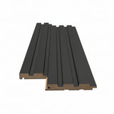 Πηχάκι Διπλό Τελείωματος Για 3D Wall Panel MDF Beat Deluxe 507090 Black Lead 16mm x 77mm x 2750mm