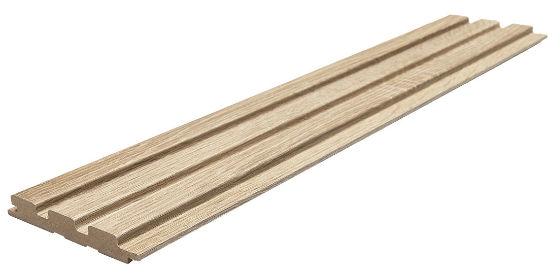 3D Wall Panel MDF Wave Standard 501050 Sonoma Oak Με Πηχάκια 2750mm x 119mm x 16mm