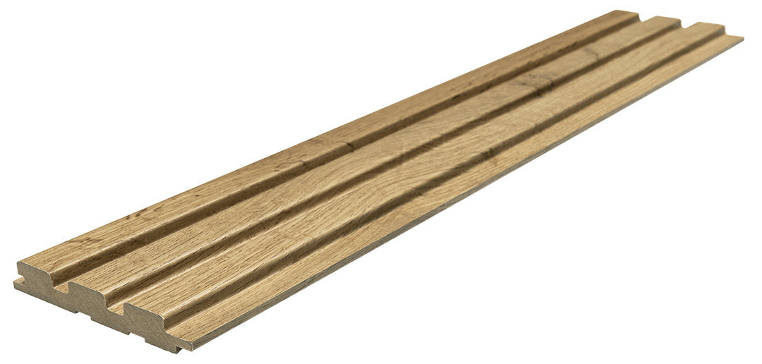 3D Wall Panel MDF Beat ST 508090 Pecan Με Πηχάκια 2750mm x 119mm x 16mm
