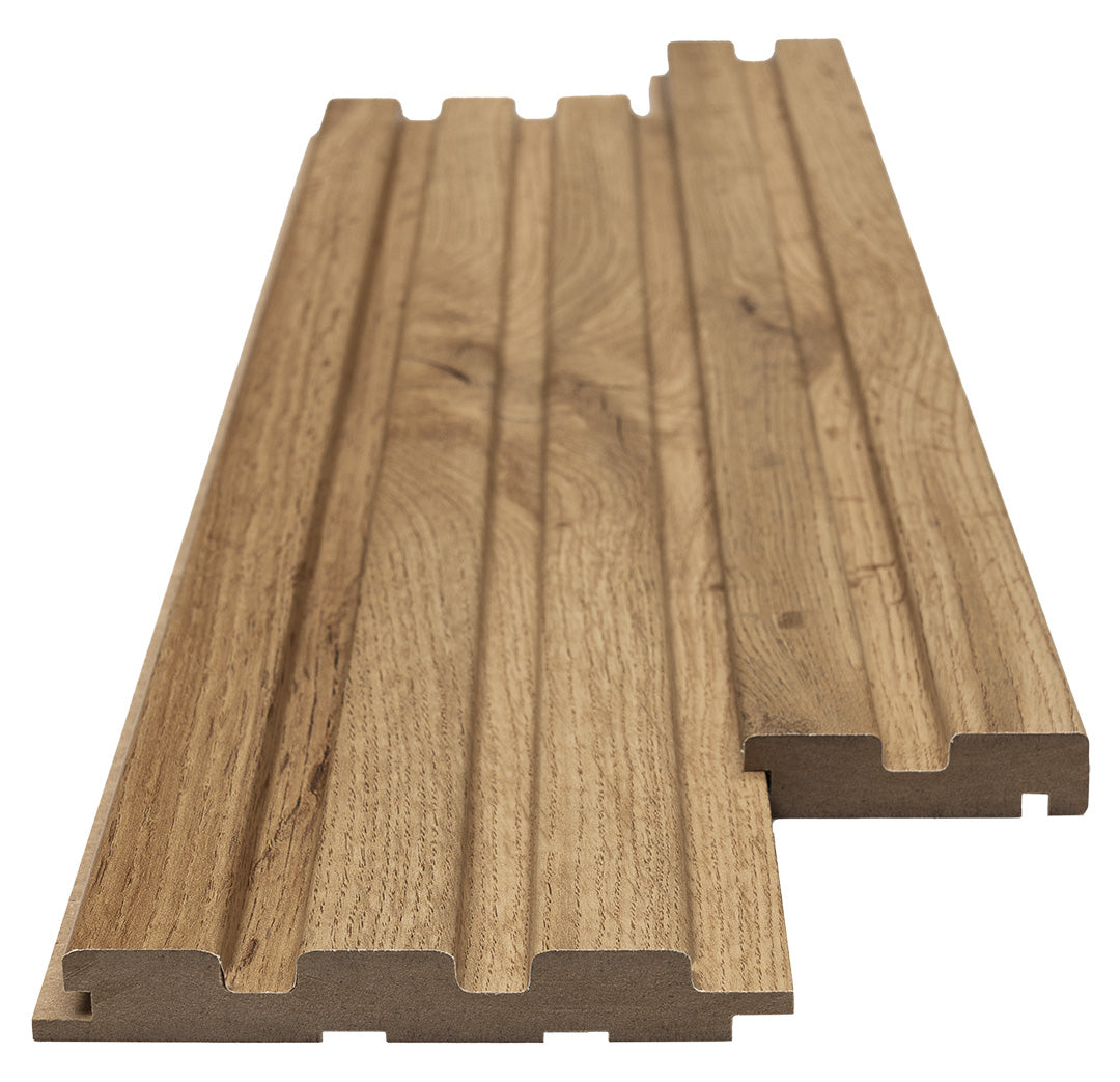 Πηχάκι Διπλό Έναρξης Για 3D Wall Panel MDF Beat ST 508090 Pecan 16mm x 66,5mm 2.75mtr